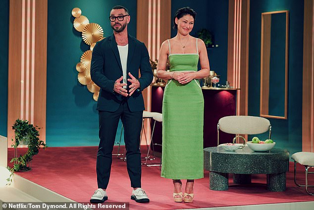 Love Is Blind UK fans believe they've spotted a clue that alludes to the fate of one of the couples - and the outlook doesn't look good [hosts Emma and Matt Willis pictured]