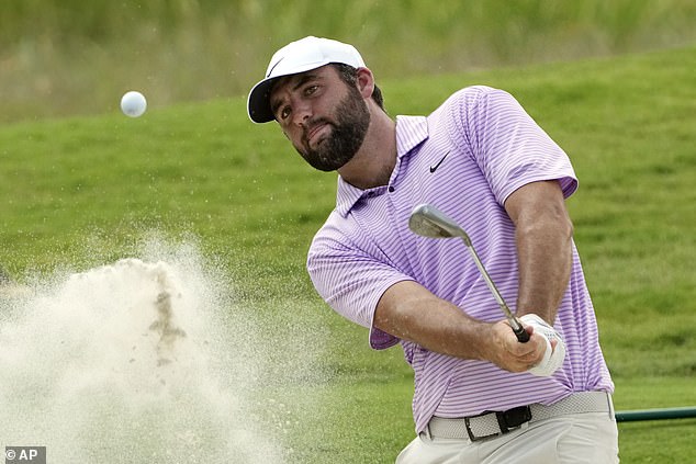 The Masters champion was less than impressed with his attempt out of the greenside bunker