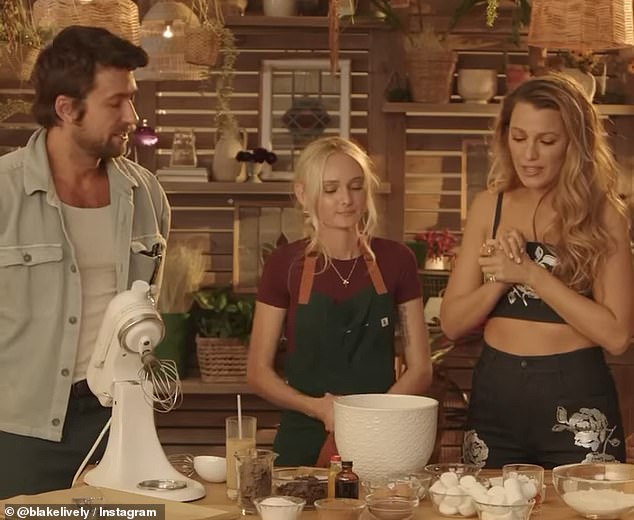 In addition, Blake posted multiple videos of herself and her castmates baking while promoting the flick