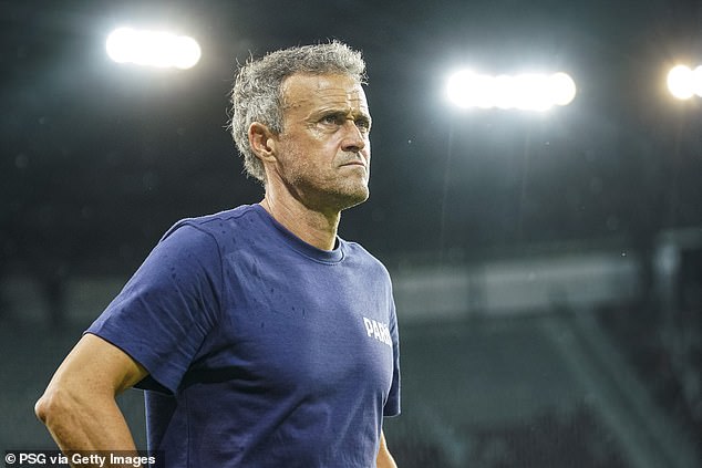 PSG boss Luis Enrique has not named Ugarte in his squad for Friday night's game at Le Havre