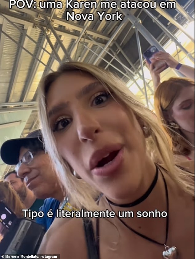 Brazilian influencer Marcela Montellato confronted a New York City woman who told her to go back to Brazil when she became upset that the 23-year-old content creator was being too loud while shouting in excitement ahead of Blake Lively's arrival at a movie premier