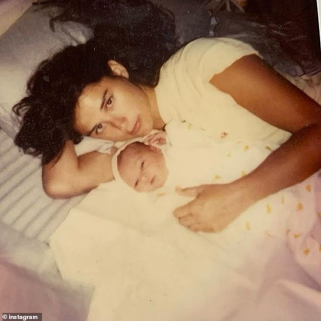 Demi Moore shared a sweet throwback photo of herself with Rumer Willis when she was an infant