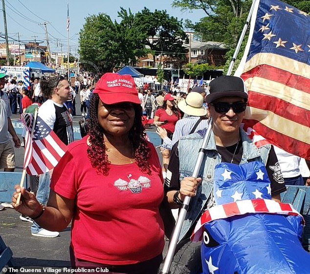 Aura Moody, a board member of the Queens Village Republican Club, was allegedly barred from entering Citi Field on Wednesday because she was wearing a MAGA hat