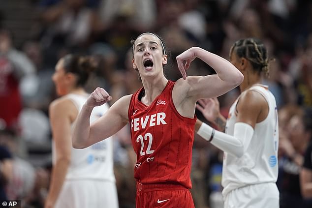 Caitlin Clark has been putting on some muscle over the Olympic break in the WNBA season