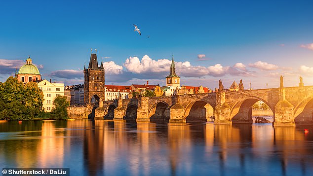 Pictured: Prague in the Czech Republic which is one of Wizz Air's popular destinations