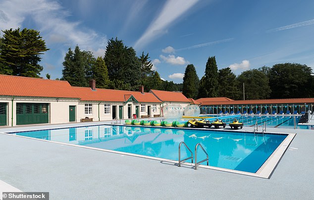 Lido Ponty in Pontypridd is full of charm with racing green chalet-style changing room doors