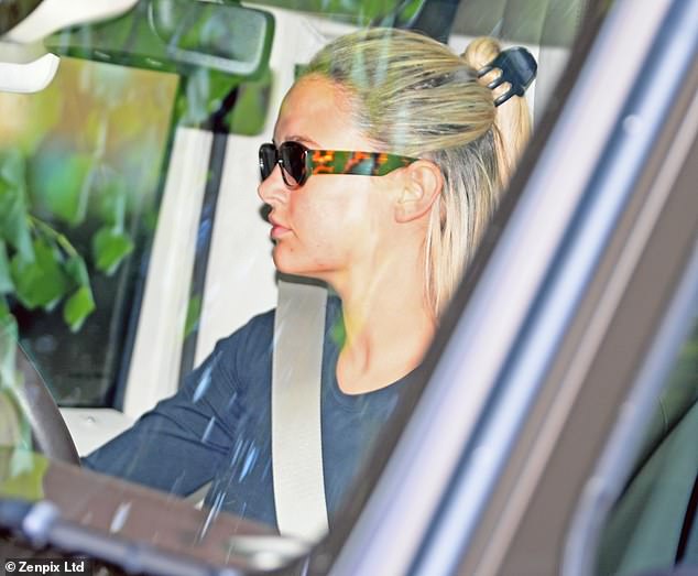 The Love Island star, 25, was pictured behind the wheel of her Mercedes-AMG G 63 Magno Edition near her Cheshire home before setting off with her 19-month-old daughter in tow