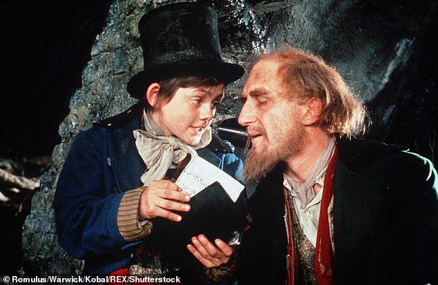 Dickens later edited his chapters as he suspended the book's republication, seeking to clarify Fagin's portrayal and saying he 'would not wilfully have given an offence or done an injustice'. Pictured: Ron Moody as Fagin