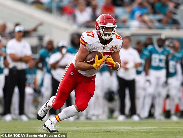 The tight end, 34, played in the Chiefs' preseason loss to the Jaguars in Jacksonville last week