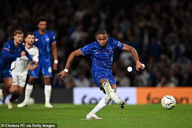 Nkunku kept his composure from the spot to put Chelsea ahead early in the second half