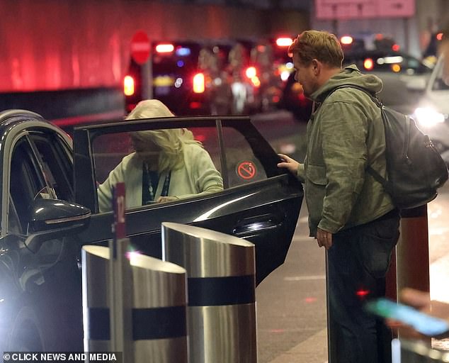 Ever the gentleman James ensured Alison was safety in her car