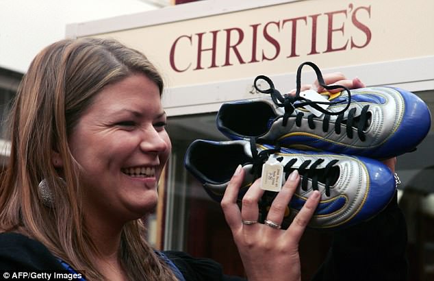 The boots Ronaldo wore in the final were  auctioned at Christie's in London in November 2007