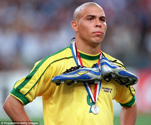 Nike sponsored both Brazil and Ronaldo, who wore his boots around his neck after the final