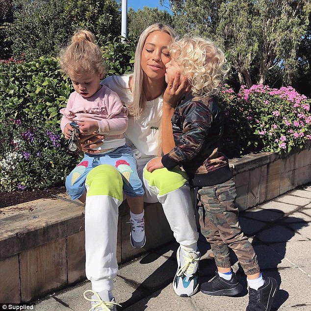 Tammy pictured with her daughter Saskia (left) and Wolf (right)