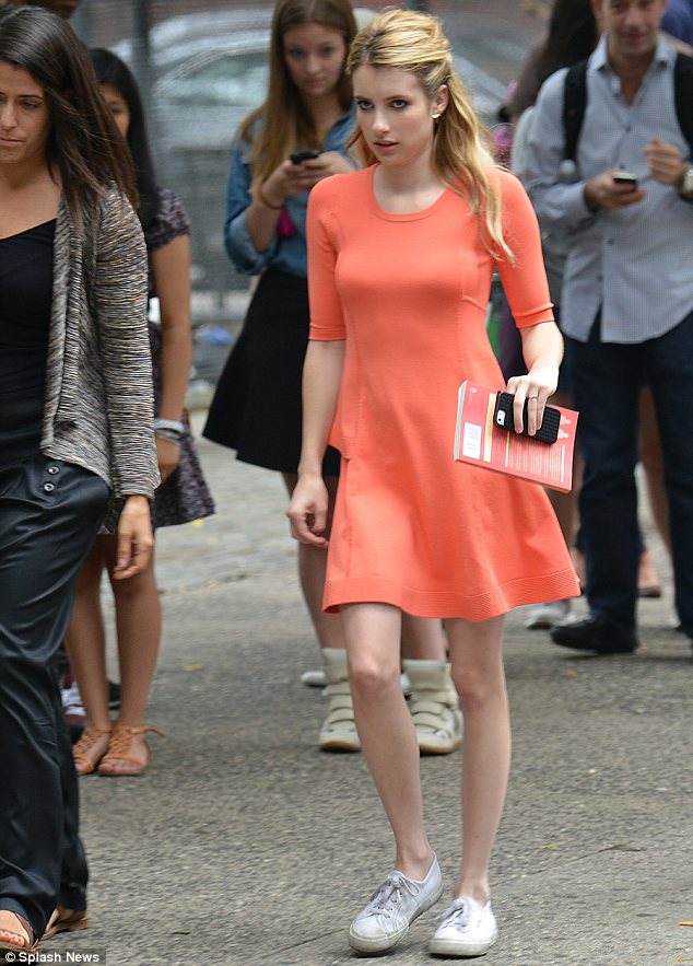 Don't you know who I am?: Emma Roberts attempted to queue jump to get a Cronut from the Dominique Ansel Bakery in New York on Thursday