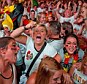 World champions: Germany fans were in a frenzy when the European team finally clinched the final against Brazil