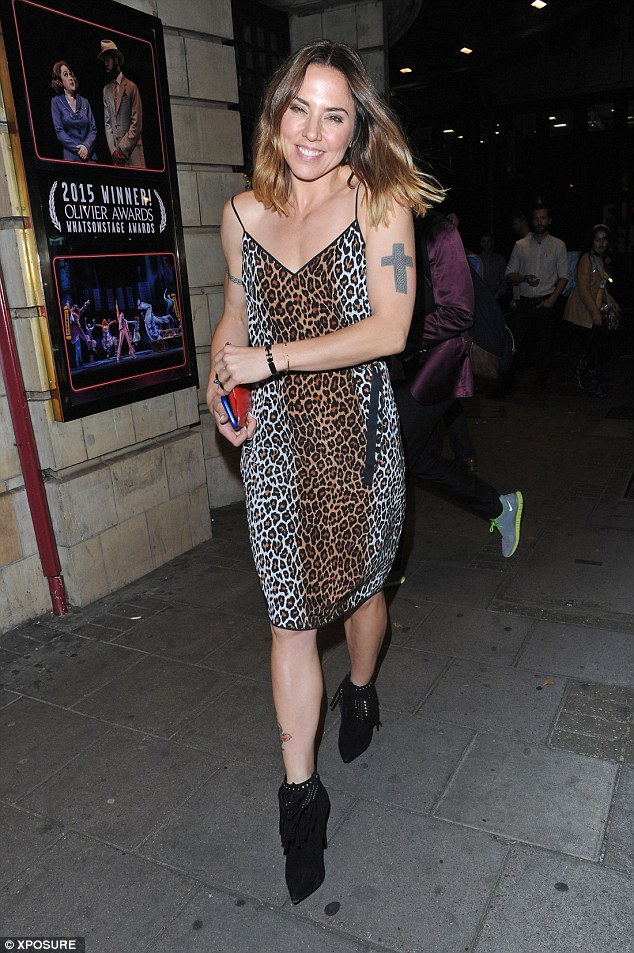 Late night outing: Melanie Chisholm  looked absolutely sensational as she left Shaftesbury Theatre after watching close pal Matt Cardle perform in the musical adaptation of Memphis on Thursday