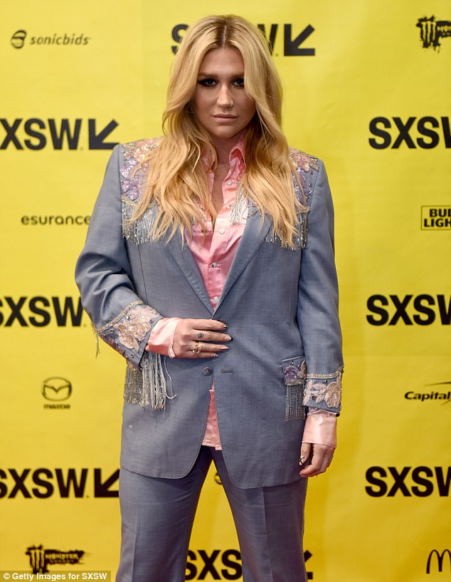 Southern belle! Kesha donned a cowgirl inspired suit as she attended the 2017 SXSW Conference and Festivals held at the Austin Convention Center in Austin, Texas on Tuesday