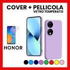 COVER PER HONOR X7B CUSTODIA COLORATA POSTERIORE SILICONE TPU + PELLICOLA VETRO