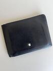 Montblanc Bifold Portfel Made in Italy Skóra Czarny