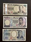 3szt Zestaw 2024 Japonia 10000 5000 1000 Banknot UNC