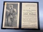 1. WK Death Card Obraz śmierci Uffz. Flandria Belgia Zachodnie 1917 Teisendorf Hełm