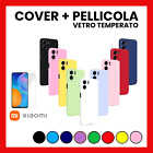 COVER PER XIAOMI REDMI 13C CUSTODIA COLORATA IN SILICONE TPU + PELLICOLA VETRO