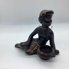 Vintage Barsony/Silver Cloud "Black Lady" Ceramic Statue (J1) CP#8752