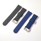 Cinturino in gomma waffle stile Seiko Chocolate Bar Strap 20 22mm sgancio rapido