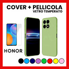 COVER PER HONOR X8A CUSTODIA COLORATA MORBIDA IN SILICONE TPU + PELLICOLA VETRO