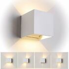 APPLIQUE CUBO LED 12W FARO FARETTO LAMPADA DA PARETE MURO DOPPIA LUCE IP65