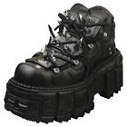 New Rock M-106g-c1 Unisex Black Stivali Moda