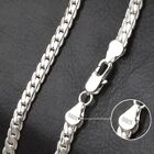 18-60cm 925 srebro szterlingowe 5mm bransoletka łańcuszek / naszyjnik dla kobiety mężczyzn ślub