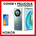 COVER PER HONOR MAGIC 6 LITE CUSTODIA TRASPARENTE SILICONE TPU + PELLICOLA VETRO