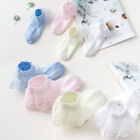 Kids Ankle Sock Baby Girls Frilly Bow Lace Cotton Socks Infant Toddler Newborn