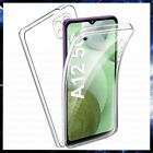 COVER 360 PER SAMSUNG GALAXY A12 CUSTODIA FRONTE RETRO TRASPARENTE SILICONE TPU