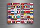 64x adesivi sticker bandiera stati europa europeo scrapbooking collezione r3