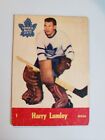 1955-56 PARKHURST   HARRY LUMLEY # 1   MAPLE LEAFS