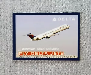 Delta Air Lines Aircraft Trading Card # 26 MD-88 / 90 Aircraft Info Card 2010 - Picture 1 of 2