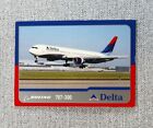Delta Air Lines Aircraft Trading Card # 8 Boeing 767-300 Aircraft Info Card 2003