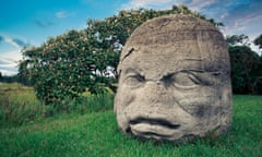 An Olmec colossal head at La Venta, Tabasco, Mexico. Michael Coe’s excavations confirmed that Olmec civilisation was more ancient than had been thought.