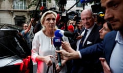 Marine Le Pen’s National Rally and its allies on the right finished first with 33% of the vote.