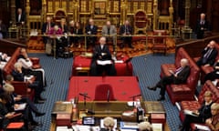 EU Withdrawal Bill Is Considered In The House Of Lords<br>LONDON, ENGLAND - JANUARY 21: The Lord Speaker Lord Fowler (C) listens inside the House of Lords as the European Withdrawal Agreement Bill is debated at House of Lords on January 21, 2020 in London, England. Britain's House of Lords is considering the European Withdrawal Agreement Bill, which is due to pass through its final stages before returning to the House of Commons. (Photo by Kirsty Wigglesworth - WPA Pool/Getty Images)