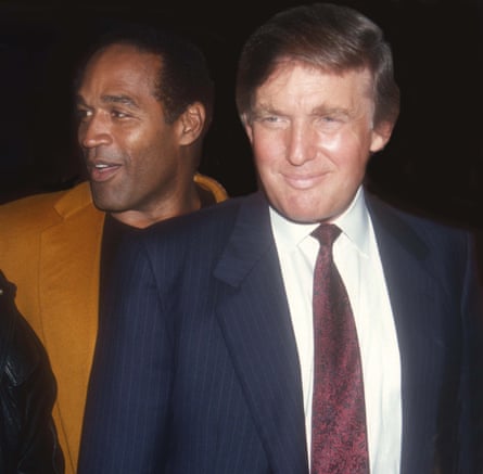 OJ Simpson and Donald Trump in 1993.