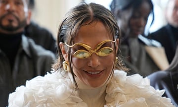 Jennifer Lopez arrives at Schiaparelli’s haute couture spring/summer 2024 collection in Paris