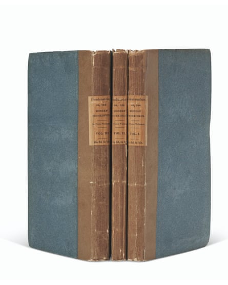 First edition of Frankenstein by Mary Shelley