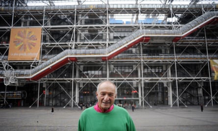 Rogers at the Pompidou Centre.