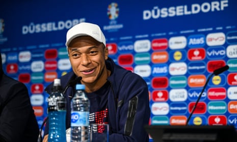 Kylian Mbappe at press conference