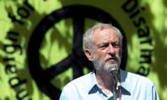 Jeremy Corbyn at a CND event on the 70th anniversary of Hiroshima, 6 August 2015.