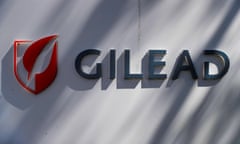 The sign outside the company HQ of Gilead